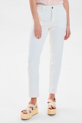witte broek met steekzakken nucarlisle jeans 701985