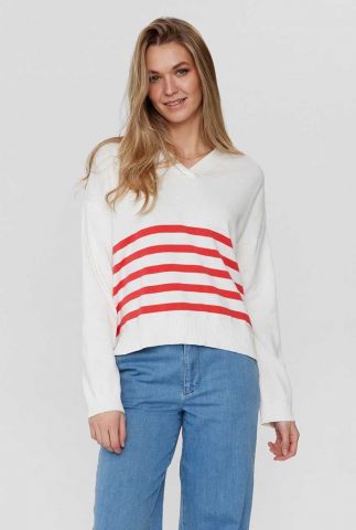 Witte longsleeve nuclaire pullover