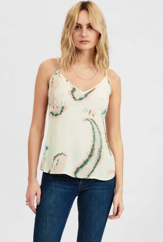 off-white mouwloze top met paisley dessin nudolly top 701652-9501