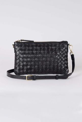 Lexi black woven classic leather