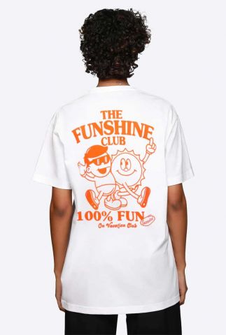 Fun t-shirt met oranje print