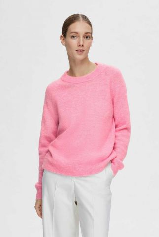 trui lulu ls knit o-neck licht roze XS