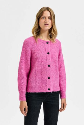 roze vest met knopen lulu short cardi noos phlox pink 16074481 