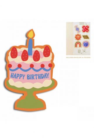 Cut-out card kaart happy birthday