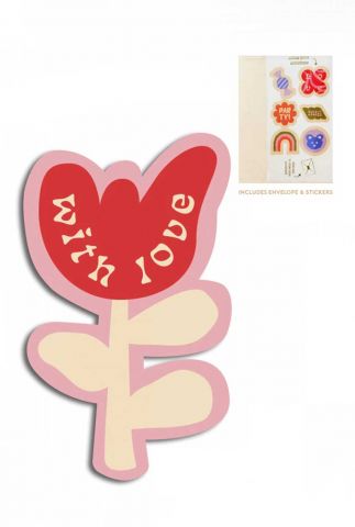 Cut-Out Cards - Flower - With Love 1066626 assorti ONE