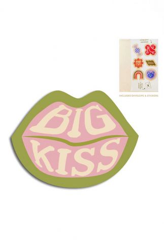 Cut-Out Cards - Lips - Big Kiss 1066627 assorti ONE