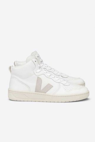 hoge wit leren sneakers v-15 leather white VQ0201270A