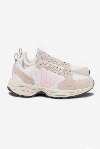 beige sneakers met roze details venturi alveomesh VT0102831