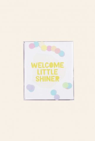 confetti kaart welcome little shiner  1055533