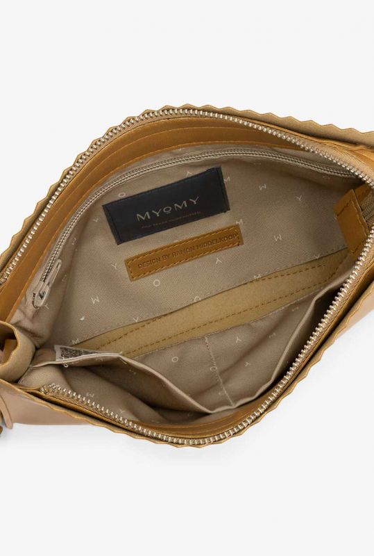 kalkoen hybride Prelude camel tas gemaakt van appleskin my paper bag mini 1051-13 | Tally-ho