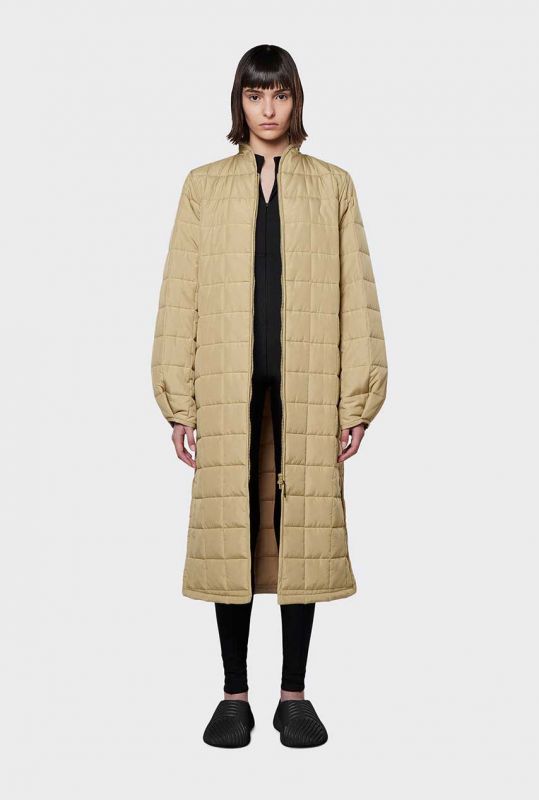 Slink Mathis Briljant beige waterafstotende gewatteerde jas liner w coat sand 18210