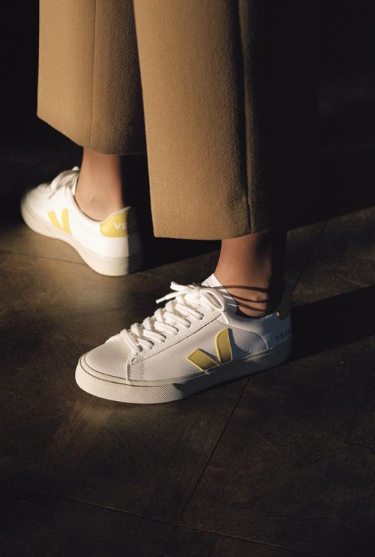 Bijna faillissement betreden witte leren sneakers met gele details campo white tonic cp052290 | Tally-ho